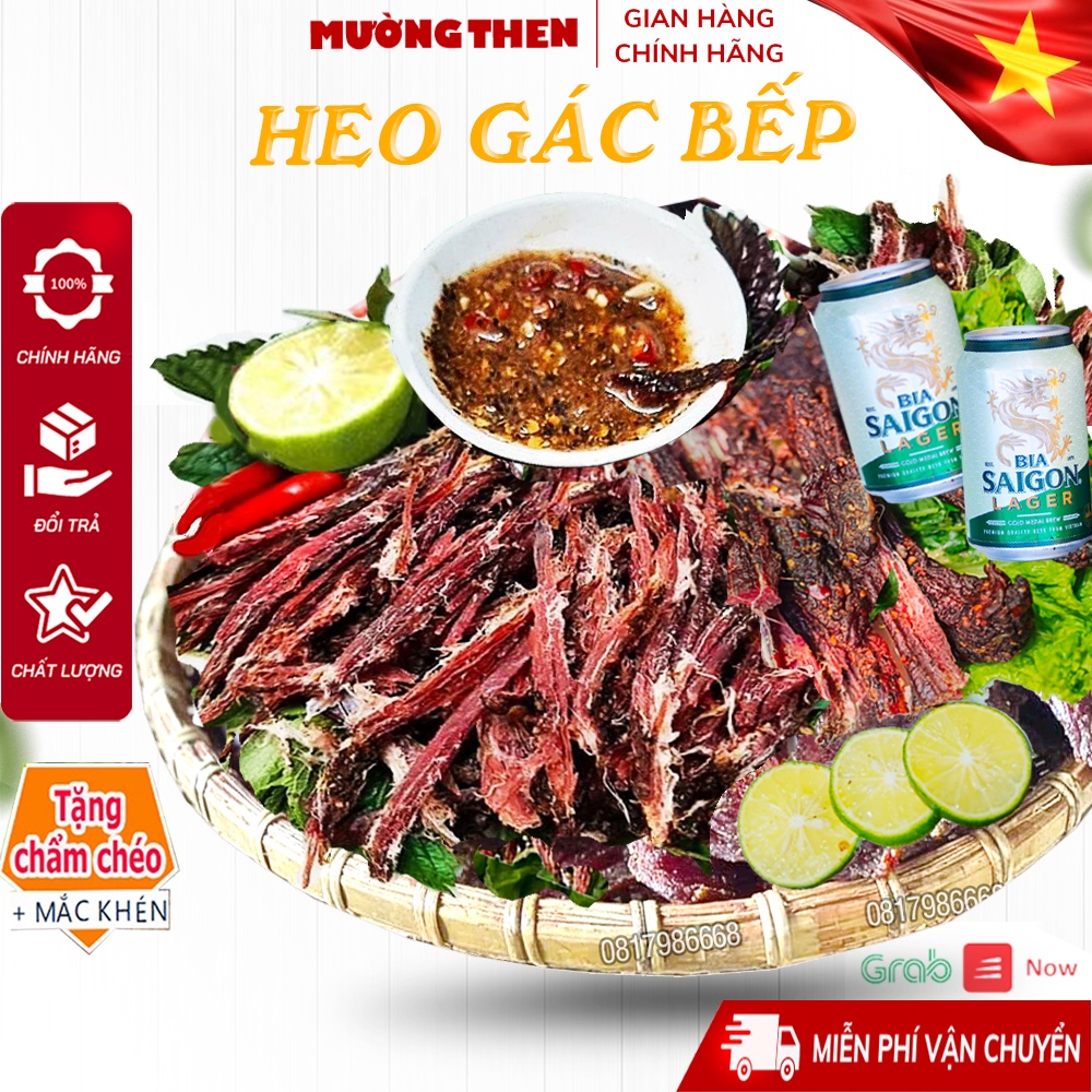 Thịt Lợn Gác Bếp Tây Bắc Thơm Ngon Chuẩn Vị 💚 TẶNG CHẨM CHÉO 💚 Khô thịt Heo gác bếp