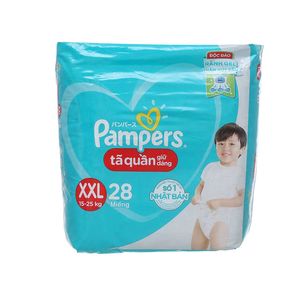 Tã quần Pampers giữ dáng size M40/ XXL28