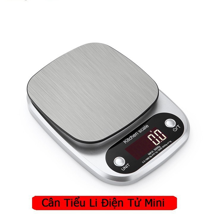 Cân tiểu ly điện tử siêu chính xác dải cân 3kg - 0.1g, cân điện tử mini -Bảo hành 12 tháng