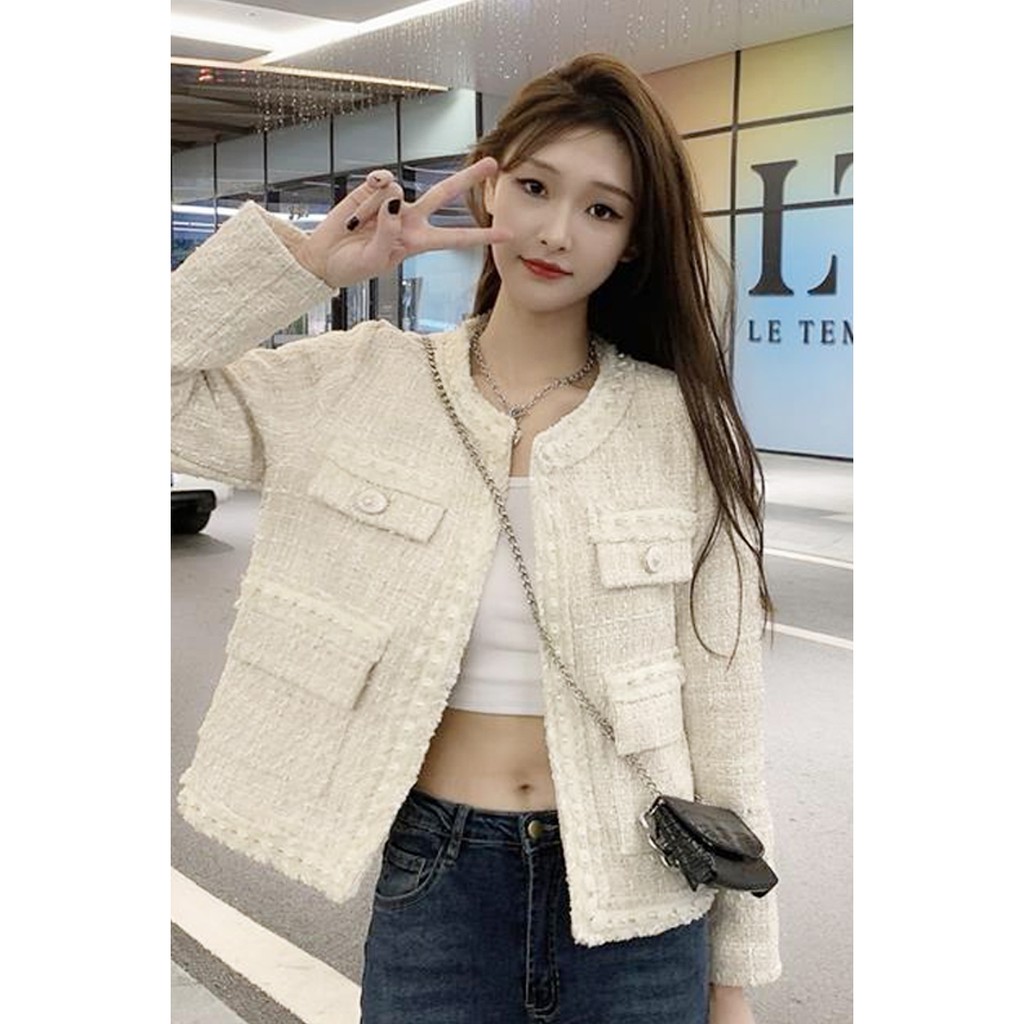 Áo Khoác Dạ Tweed Thiết Kế Mới Kiểu Pháp | BigBuy360 - bigbuy360.vn