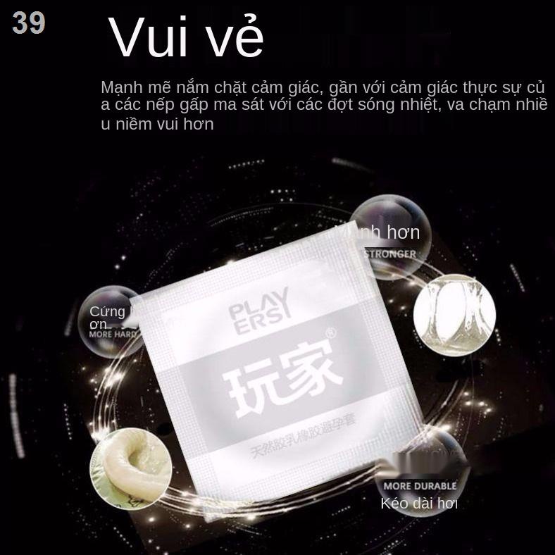 VBao cao su axit hyaluronic chính hãng hạt siêu mỏng vô hình nam nữ cặp vợ chồng đồ chơi tình dục người lớn bộ bền