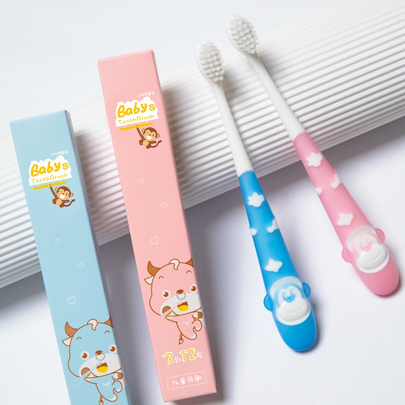 Bàn Chải Đánh Răng Với Lông Mềm Thiết Kế Cho Bé Từ 1-12 Tuổi