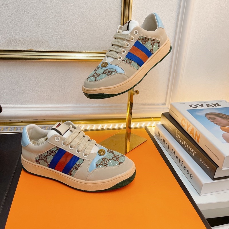 Giày thể thao gc hoạ tiết pha nhũ fullbox