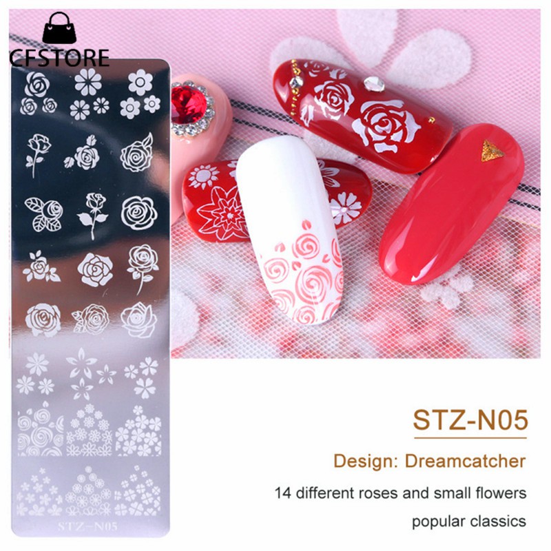 Bảng họa tiết hoa đẹp mắt dùng in trang trí móng tay