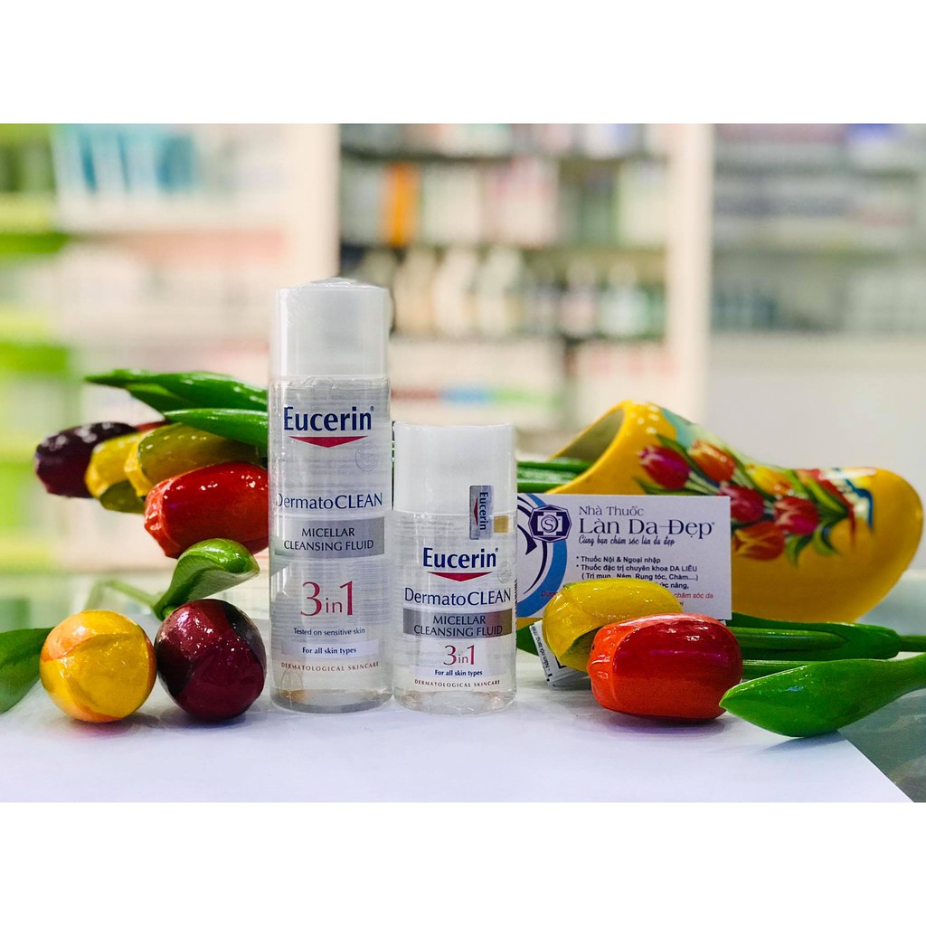 (HÀNG CHÍNH HÃNG Làn Da Đẹp) - EUCERIN DERMATO CLEAN 3IN1 -  Nước Tẩy Trang cho da nhạy cảm.