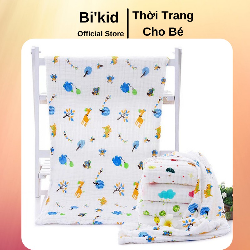 Khăn tắm xô nhănKhăn xô tắm 6 lớp dày dặn mềm mại KT:105x105cm