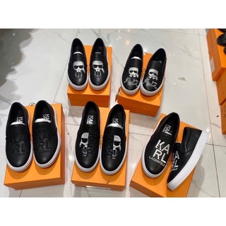 Giầy karl ông già đeo kính - giày slipon da nam