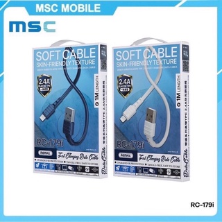 Dây cáp sạc nhanh lightning/typec/microusb remax rc-179 2.4a - sạc iphone/androi