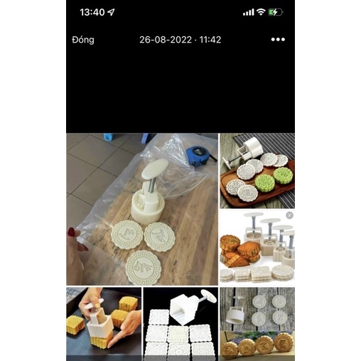 Khuôn làm bánh trung thu 100gr/ 125g xinh xắn