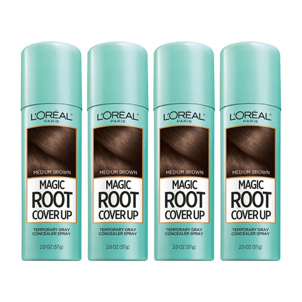 Chai xịt che phủ tóc tạm thời L’oreal 57g màu nâu (Medium Brown)