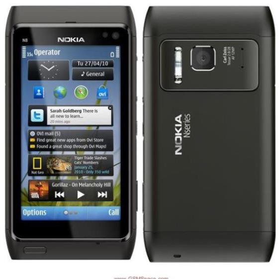   Điện Thoại Nokia N8 Cảm Ứng Bộ Nhớ 16G WiFi 3G Chính Hãng B