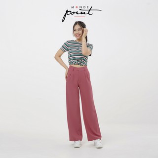 Quần ống suông nữ Monde Point MPWA071910 màu Hồng Ruốc