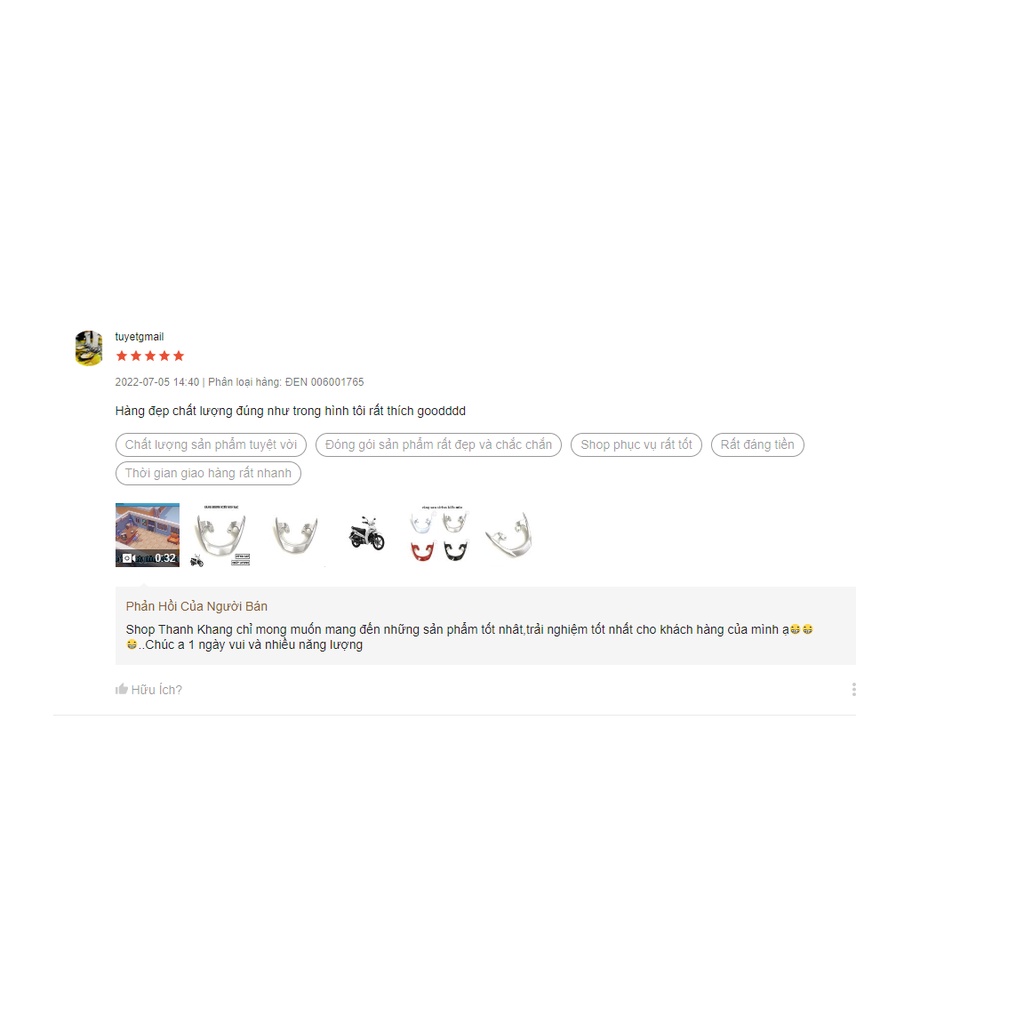 cảng sau sirius kiểu MIO Thanh Khang