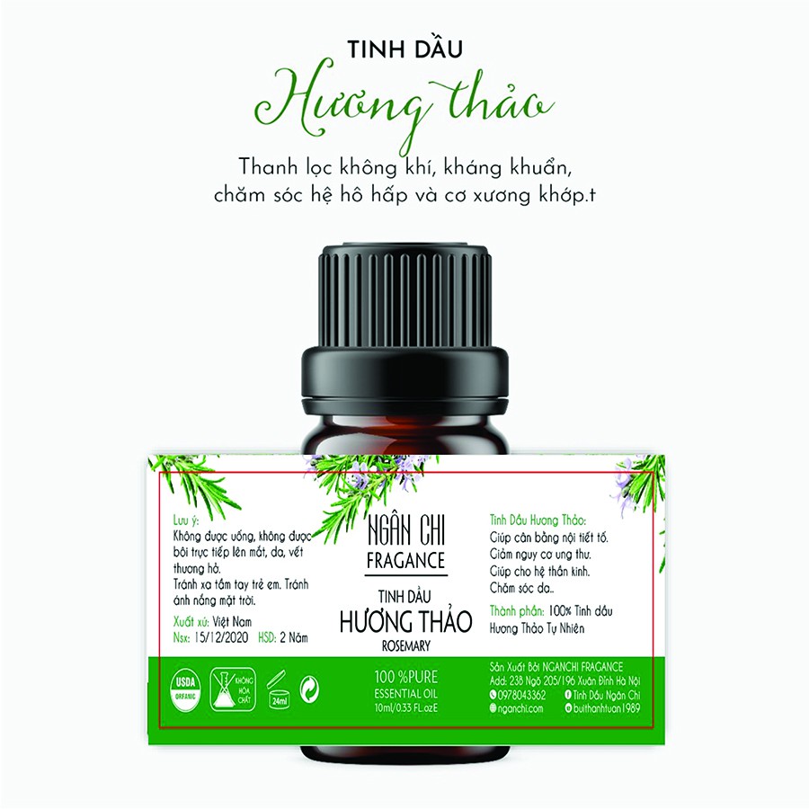 Tinh Dầu Thiên Nhiên 50 Ml Nguyên Chất Đậm Đặc
