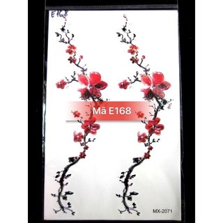 Hình Xăm Dán Cành Đào E168