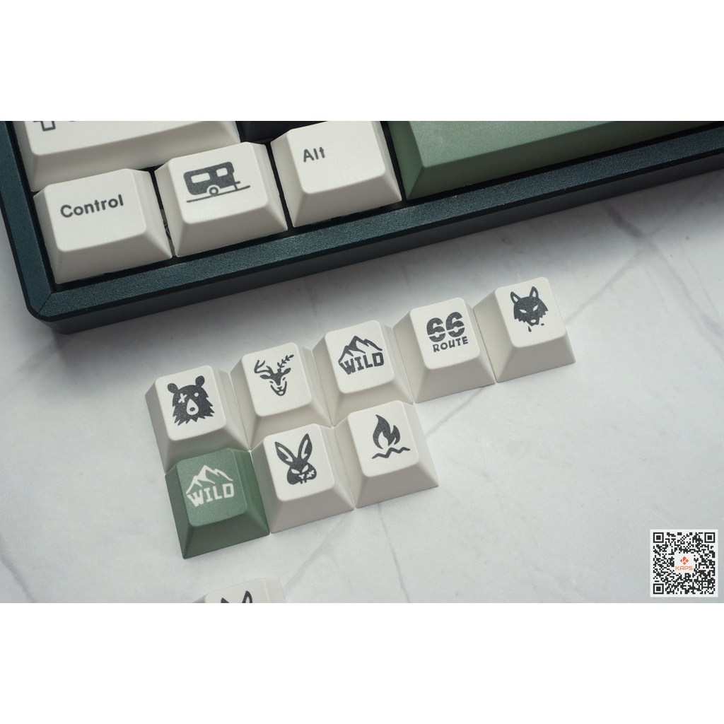 Keycap GMK Wild Clone - profile Cherry - keycap PBT - Dyesub - 129 nút cho bàn phím cơ Leopold, IKBC, Edra, RK, Dareu