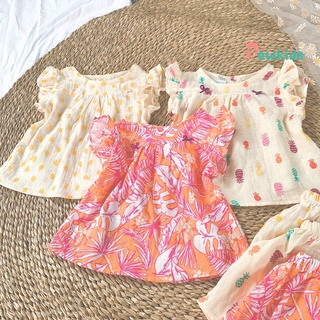 Váy trẻ em DEWKIDS Váy cho bé gái chất liệu vải xô Muslin - DK025