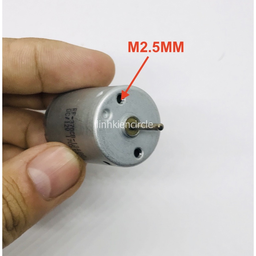 Motor mini 370 mã RF-370CB-13480 12V - 24V tốc độ chậm 4300 - 8600 RPM - LK0320