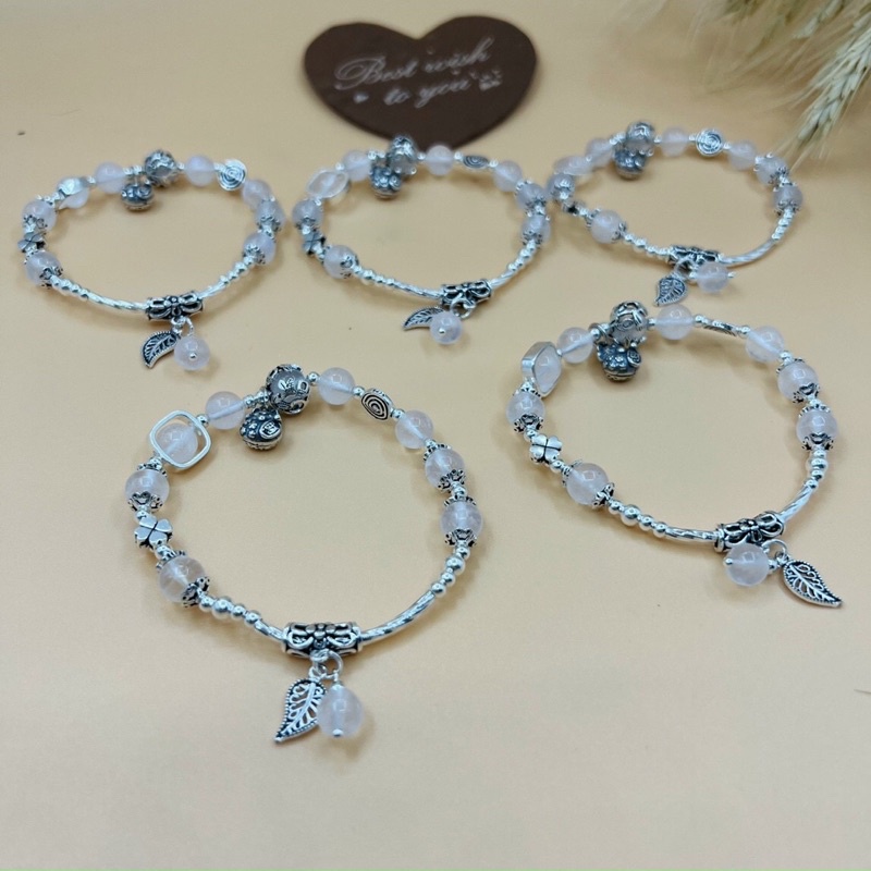 Vòng tay phong thủy mix charm Bạc 925