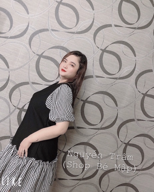 Đầm Suông Đuôi Cá Phối Caro Bigsize 67-87Kg [Hình Thật Chính Chủ] | BigBuy360 - bigbuy360.vn