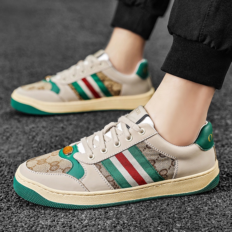 Giày thể thao gu_cci 3 vạch hàng cao cấp cực chất