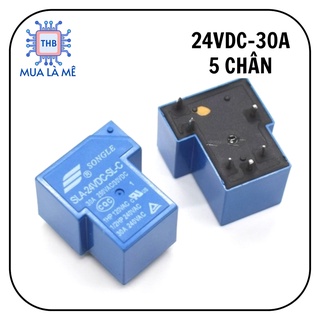 Relay rơ le 24v 24vdc 30a sla 5 chân.