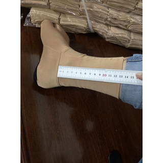 Hài dài 14cm, cổ cao trơn - thun 4 chiều