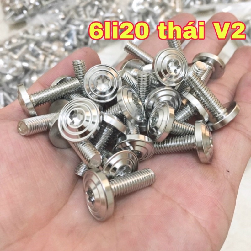 Ốc salaya 4li 5li 6li 8li inox 304 mẫu V2 gắn dàn áo và nhiều vị trí trên xe