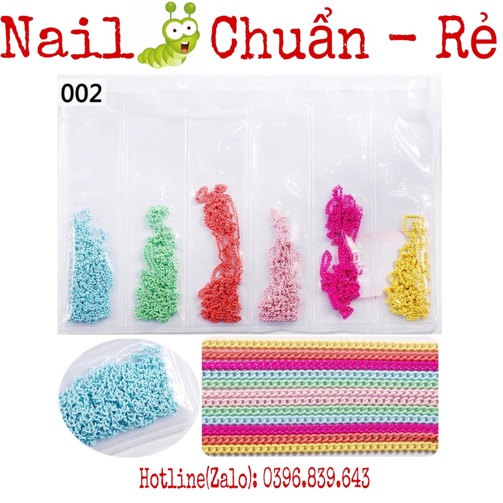 SET DÂY XÍCH Nhiều Màu - PHỤ KIỆN TRANG TRÍ MÓNG