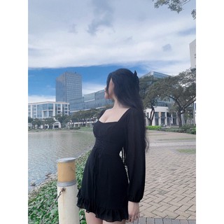 Đầm Tay Dài Rút Bụng Yoona