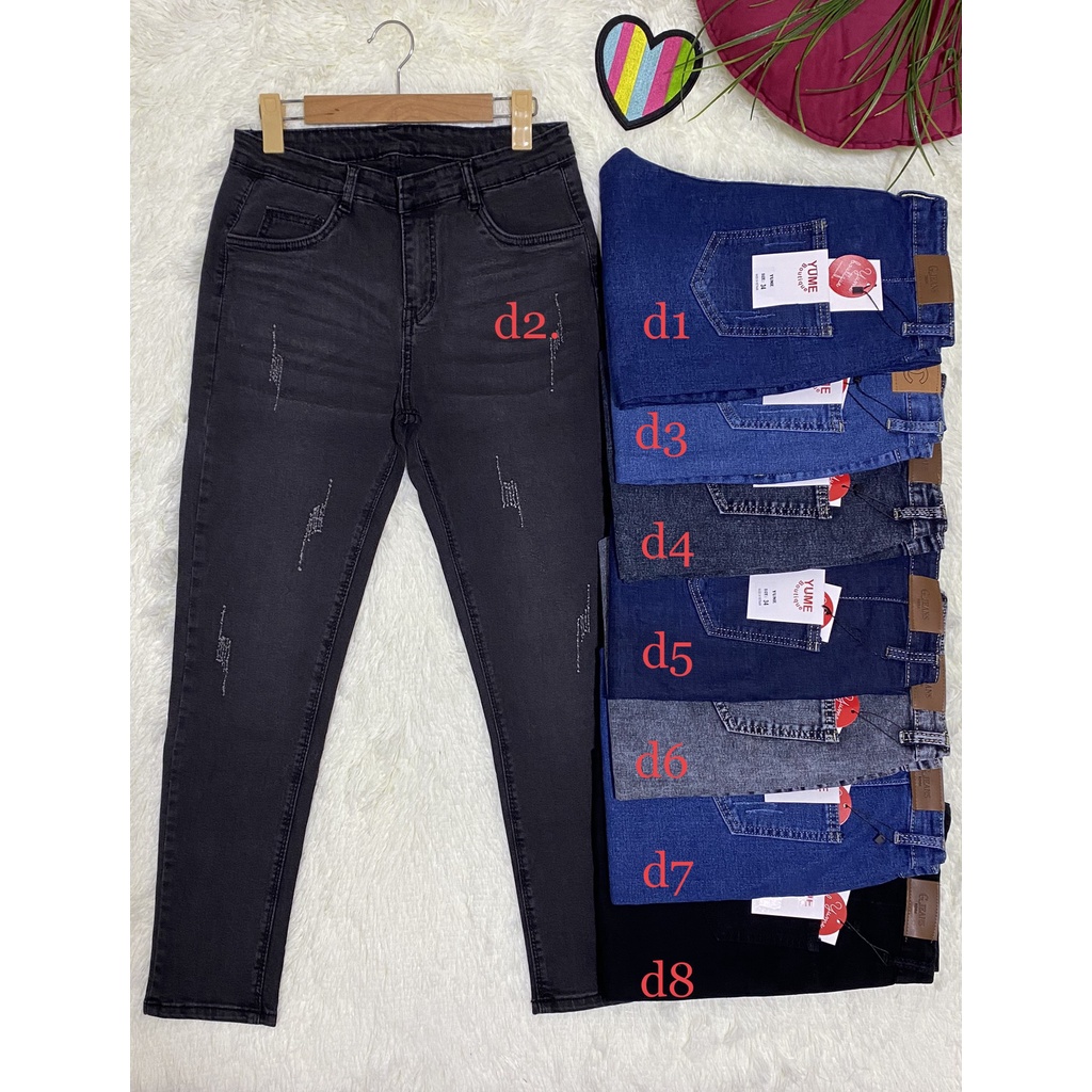Quần Jeans Nữ BigSize  Vải dày và co giãn nhiều. YuMe-035