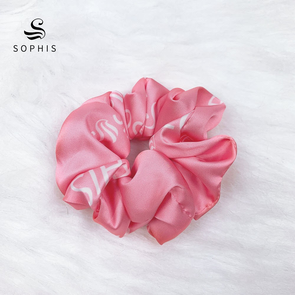 Dây buộc tóc scrunchies lụa satin cao cấp Sophis