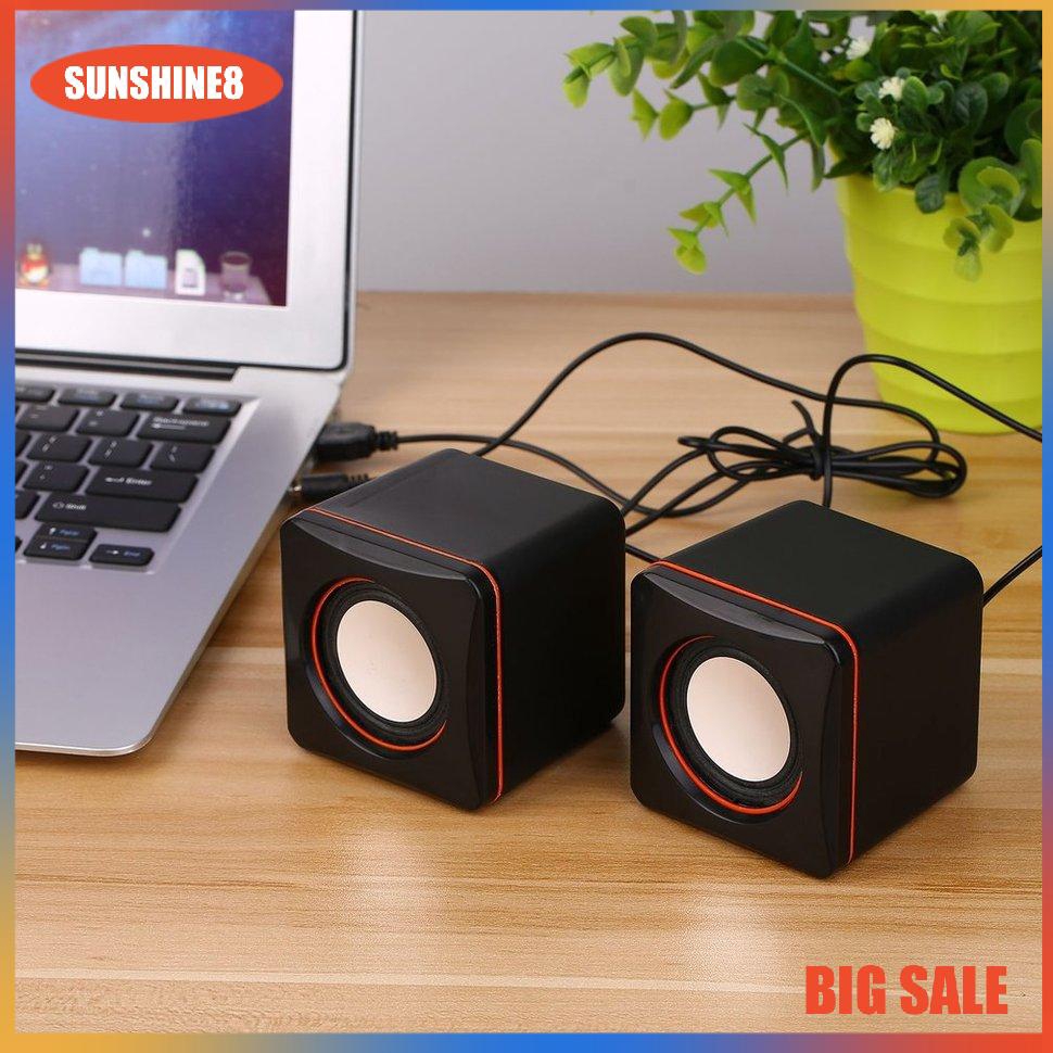 Loa Mini Hình Vuông Có Dây Kết Nối Usb