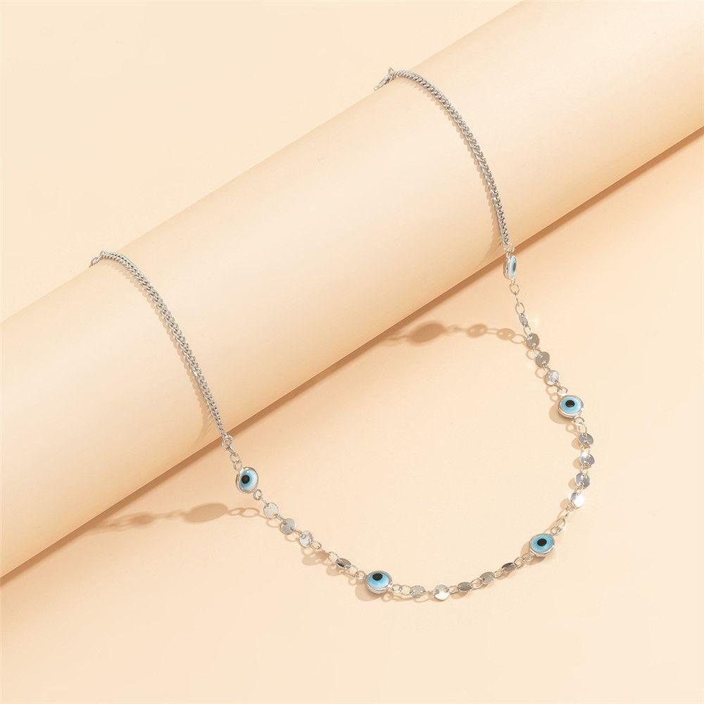 Vòng cổ Đeo Hông Hình Đôi Mắt Quỷ Đính Kim Sa Phong Cách Boho Thời Trang Cho Nữ