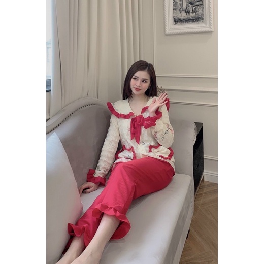 BỘ PIJAMA ĐŨI TIỂU THƯ HÀNG CAO CẤP LOẠI 1 ( HÌNH THẬT + CLIP THẬT + CÓ SẴN ) | BigBuy360 - bigbuy360.vn
