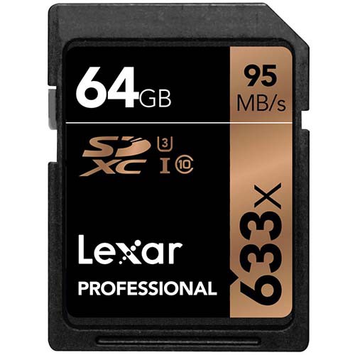 Thẻ Nhớ SDHC 64GB Lexar Professional U1 633x 95MB/S - Dành Cho Máy Ảnh (Nhậu Khẩu)