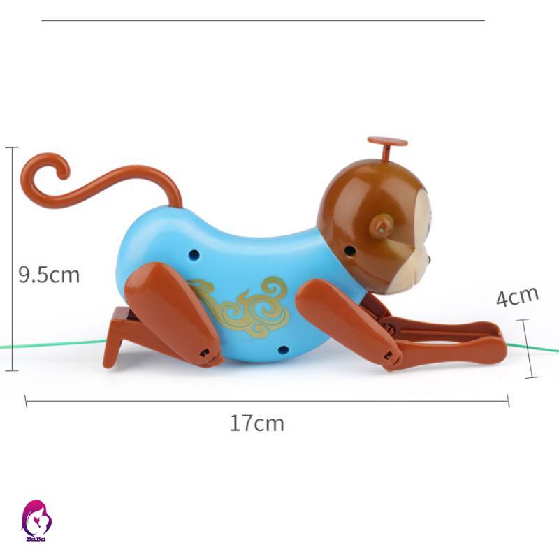 Đồ Chơi Khỉ Leo Trèo Tương Tác Với Dây Kéo Và Móc Vui Nhộn Cho Bé