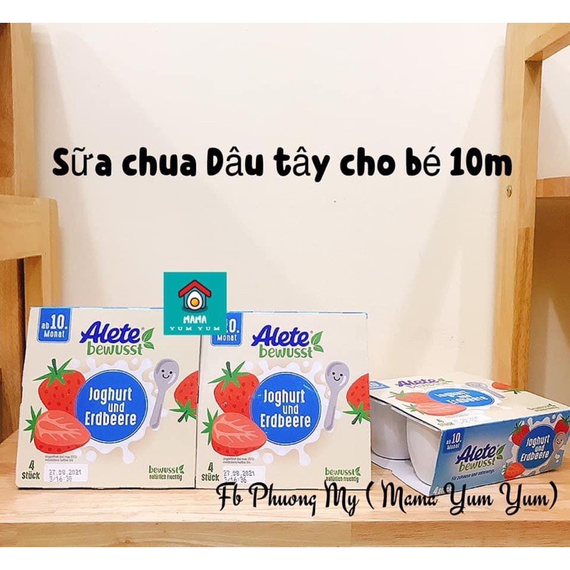 Date 12/2023- Váng sữa/Sữa chua Alete cho bé 10 tháng nội địa Đức đi air