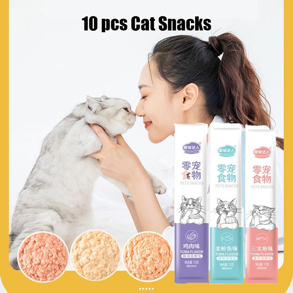 Set 1 / 10 Dụng Cụ Huấn Luyện Ăn Uống Cho Mèo Hình Cá Hồi