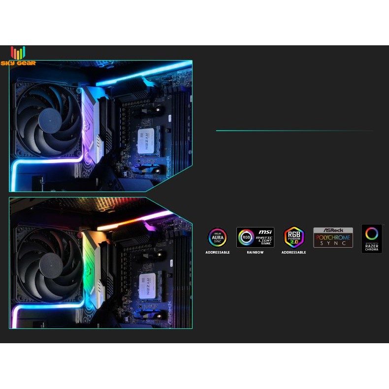 Dây LED Phanteks Neon DIGITAL RGB LED STRIP COMBO SET