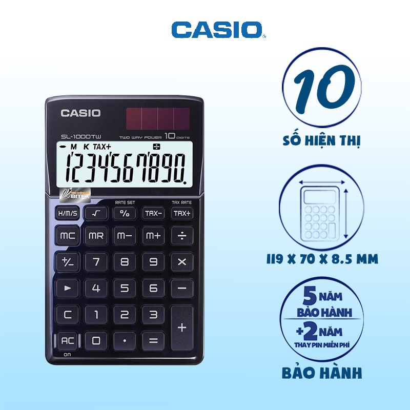 Máy Tính Casio SL 1000TW - BK