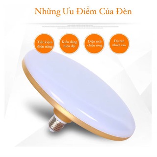 Bóng đèn Led tròn hình đĩa bay UFO đuôi e27 18w, 36w ánh sáng trắng tỏa diện rộng siêu tiết kiệm điện