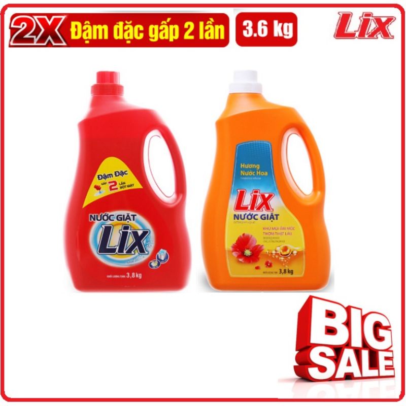 Nước giặt Lix 3.6kg