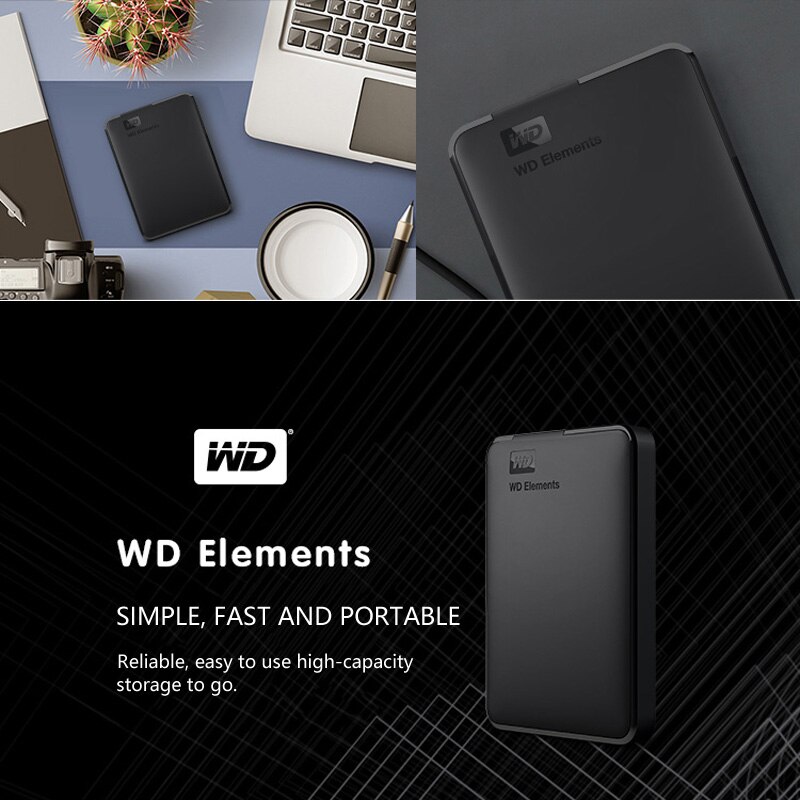WD ELEMENTS SATA External Hard Drive Hd 1tb 2tb Usb 3.0 For Computer | BigBuy360 - bigbuy360.vn