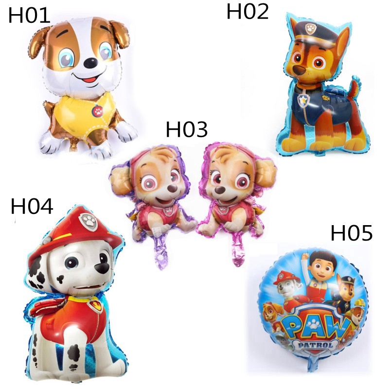 Bong bóng lá nhôm hình Paw Patrol 18 inch trang trí tiệc sinh nhật cho bé