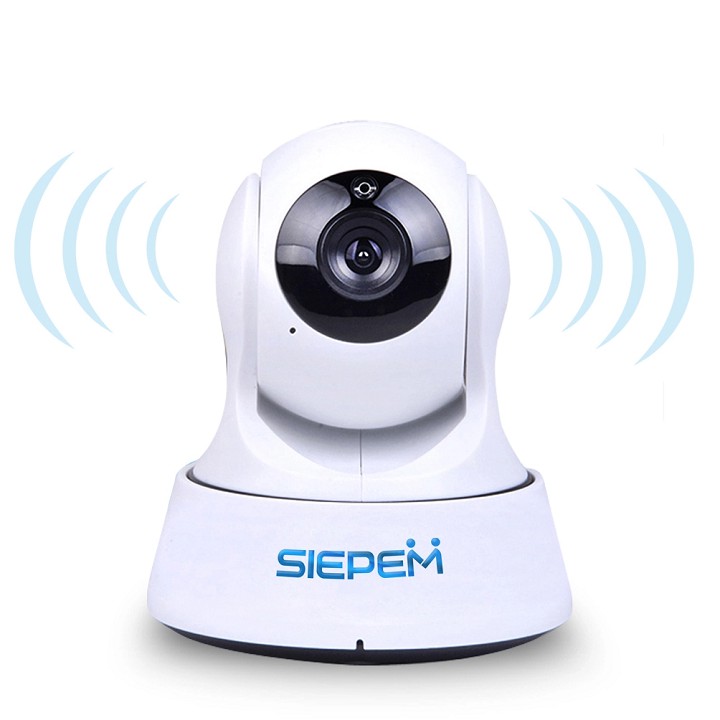 Camera Siepem S6219Y 1.0MP Dùng App P2Pcamplus Xoay Theo Sự Chuyển Động + Thẻ Nhớ 32Gb