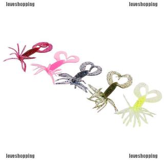 ❀GIÁ RẺ❀5Pcs Soft Bait Silicone Lure Worm Fishing Lures Attractive Shrimp Fishing Tackle