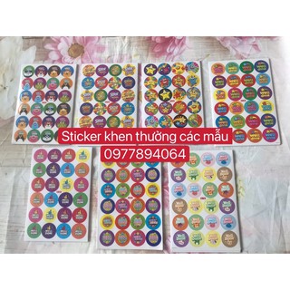 Set 10 tờ -240 sticker khen thưởng cực đẹp💯quà tặng học sinh hấp dẫn❤️