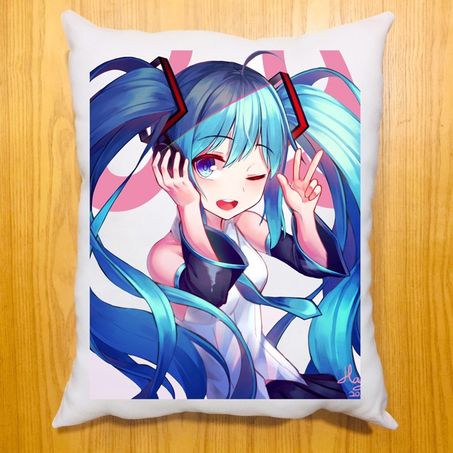Gối miku dài 40x50cm ruột bông hàn quốc