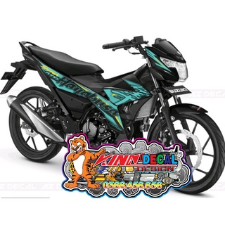 Tem Rời Raider mẫu hayabusa màu đen xanh vàng